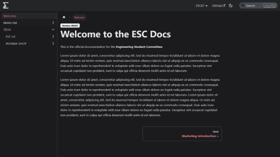 ESC Docs